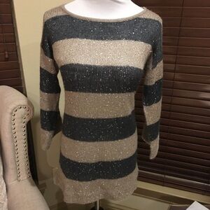 5|48 Saks stripped sequin sparkly sweater